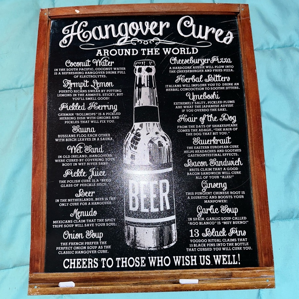Metal wall sign